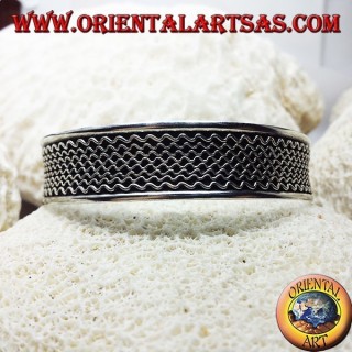 Silber-Armband, handgemachte Wellen