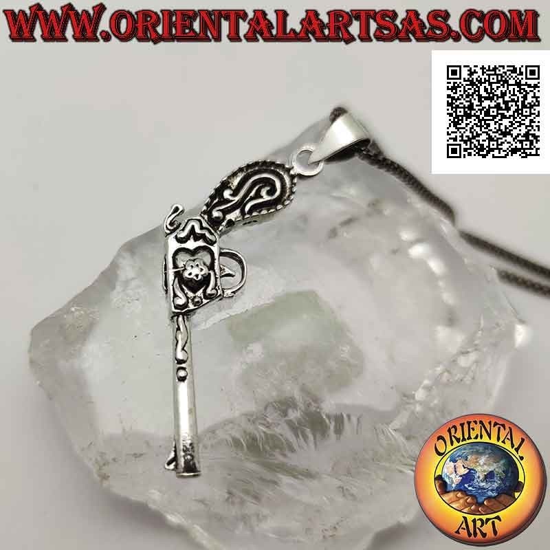 Pendentif Argent 925 Revolver | Style Western et Cowboy