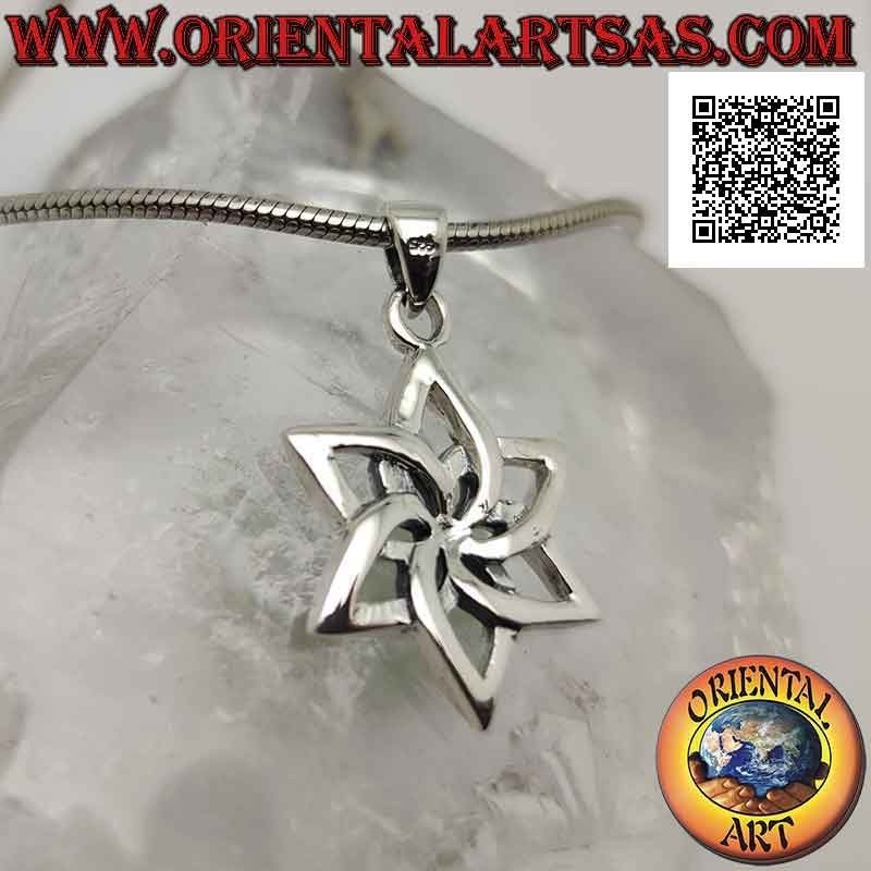 Silver pendant, Celtic rose (symbol of life and rebirth, joy and hope)