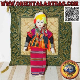 Chiang Mai Thai Traditional Doll - Karen oder Yang Hill Tribe (handgefertigt)