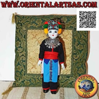 Traditionelle Thai-Puppe aus Chiang Mai - der Meo Back-Stamm (handgefertigt)