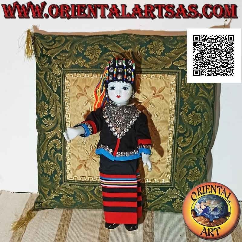 Traditionelle Thai-Puppe aus Chiang Mai - der Lamu-Stamm (handgefertigt)