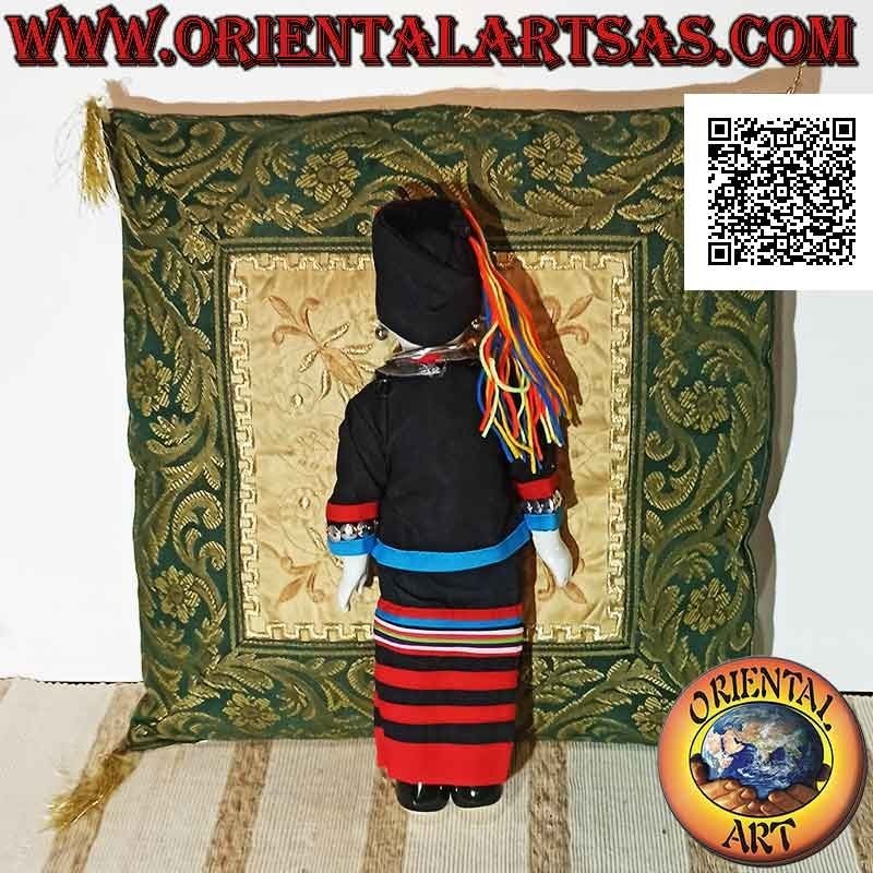 Muñeca tradicional tailandesa de Chiang Mai - la tribu Lamu (hecha a mano)