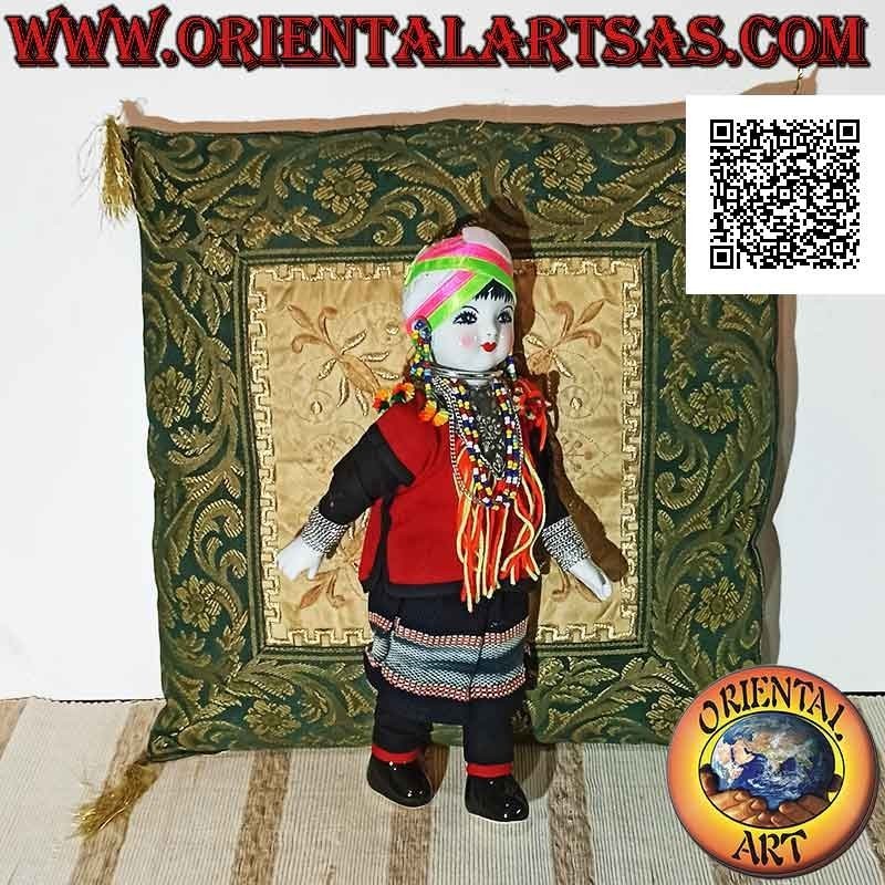 Muñeca tradicional tailandesa de Chiang Mai - la tribu Yang Deng (hecha a mano)
