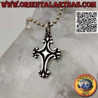 Silver pendant, Latin cross in Pisan style