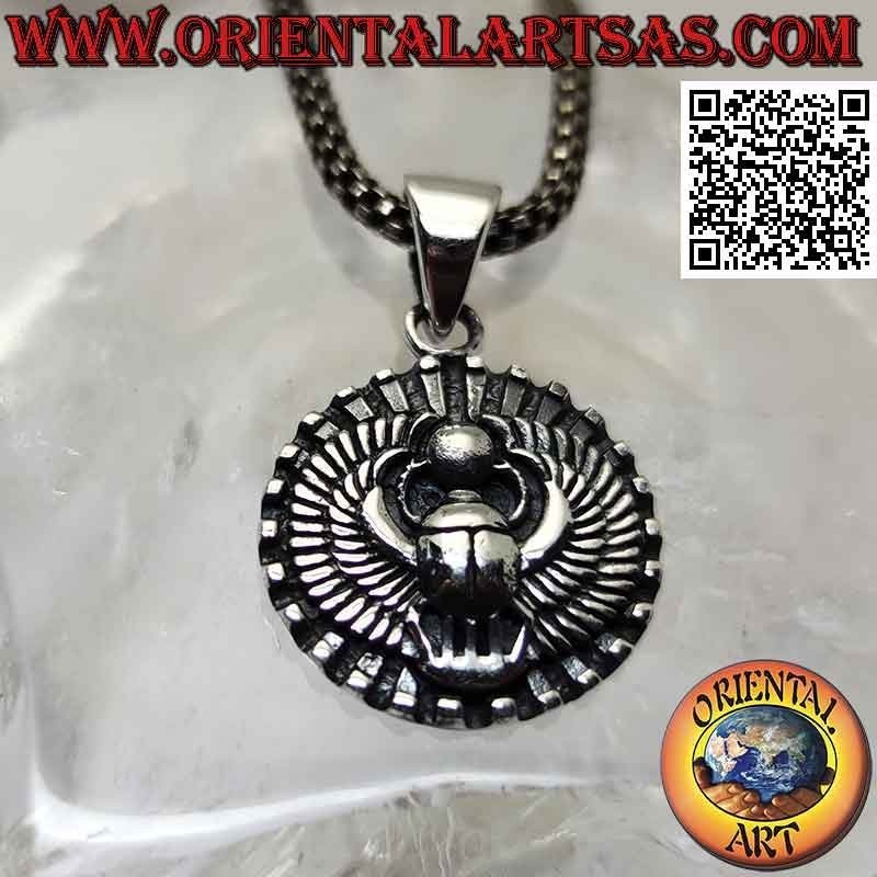 Silver pendant, dung beetle (Egyptian symbol of resurrection)