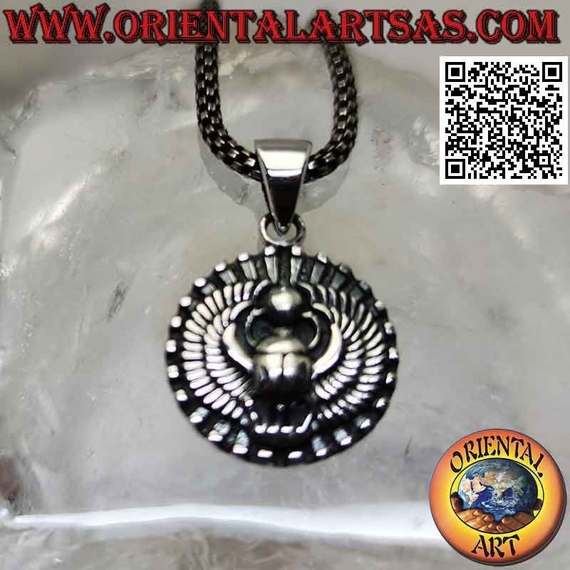 Silver pendant, dung beetle (Egyptian symbol of resurrection)