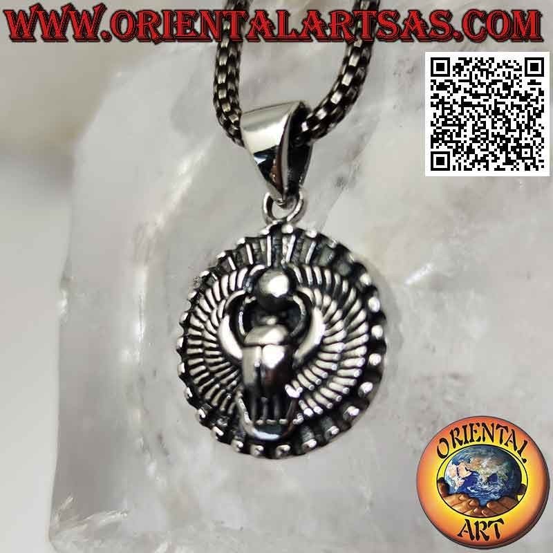 Silver pendant, dung beetle (Egyptian symbol of resurrection)