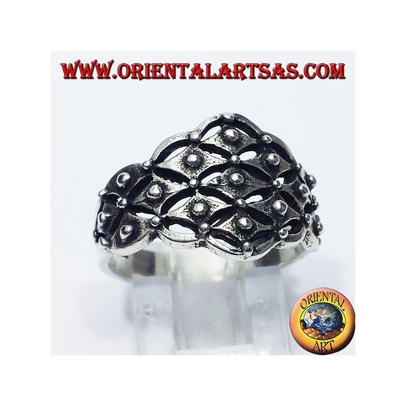 Bague en argent mariage sarde