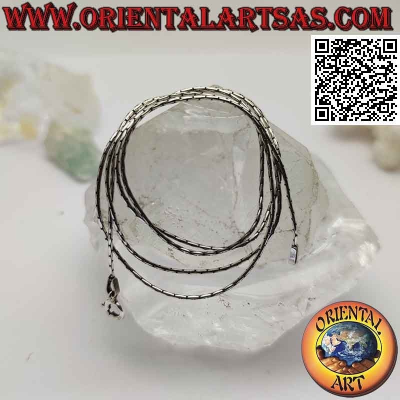 Collar de cadena de plata 925 ‰, eslabón "joint" (grosor 0,8 mm)