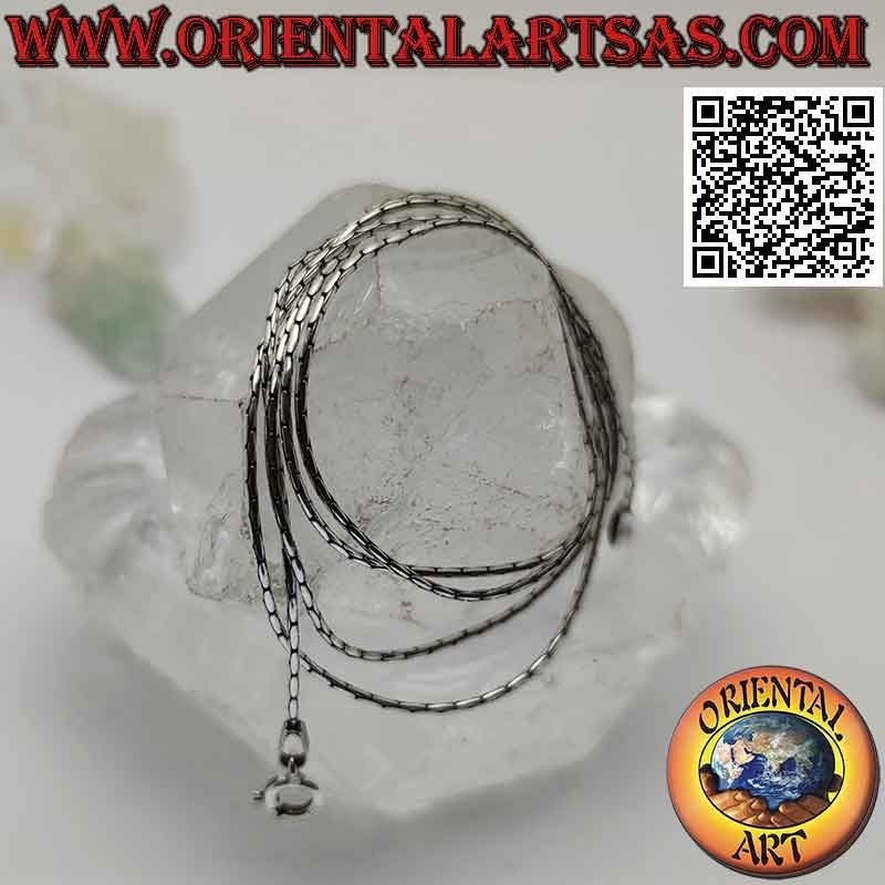 Collier chaîne en argent 925‰, lien "joint" (épaisseur 0,8 mm)