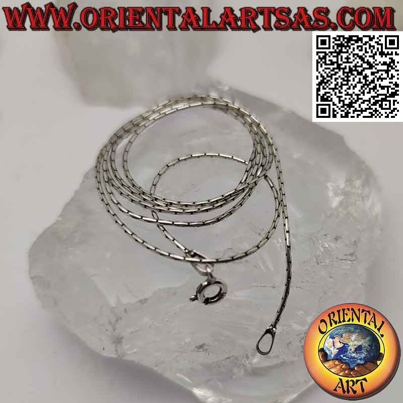 Collier chaîne en argent 925‰, lien "joint" (épaisseur 0,8 mm)