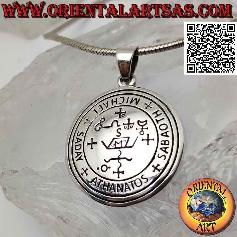 Colgante de plata, sello del arcángel Miguel (sellos del rey Salomón)