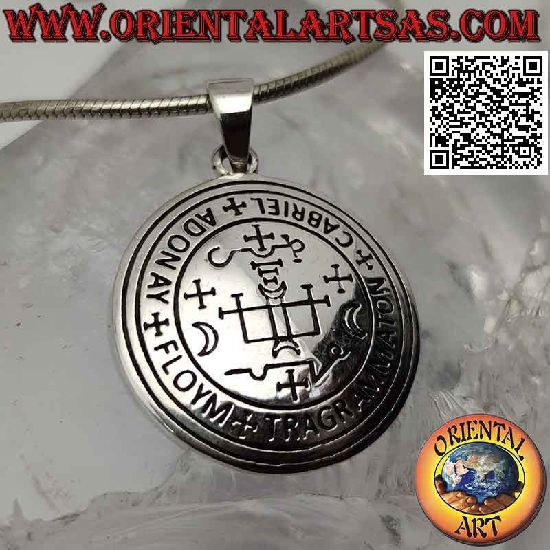 Silver pendant, seal of archangel Gabriel (seals of King Solomon)