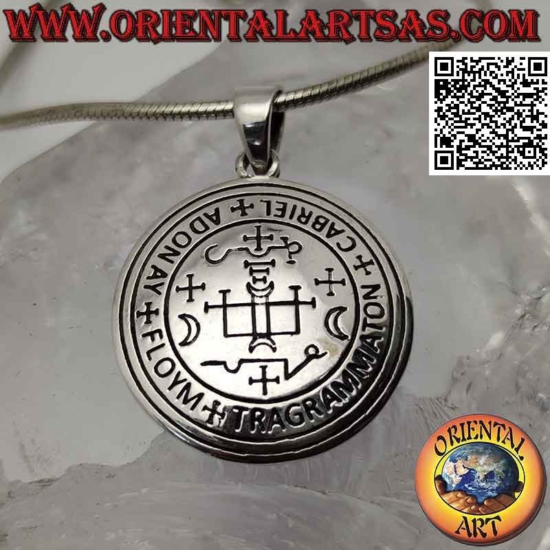 Silver pendant, seal of archangel Gabriel (seals of King Solomon)