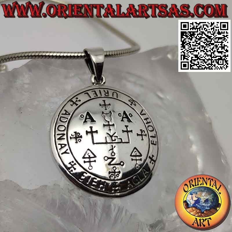 Silver pendant, seal of archangel Uriel (seals of King Solomon)