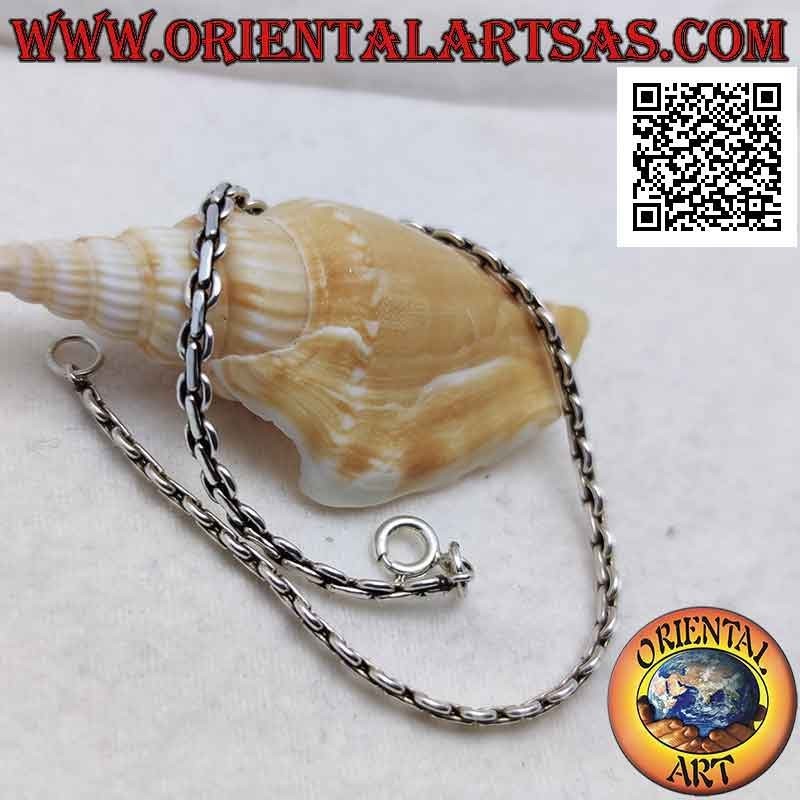 Flachring-Kettenarmband in 925 ‰ Silber (21)