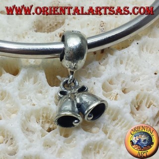 silver charms pendants, bells