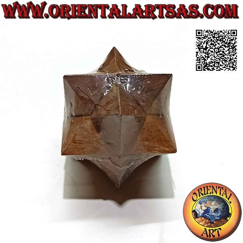 Logic game (puzzle), polar star or Leonardo's star in suar wood (interlocking)