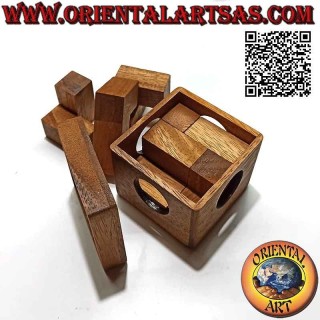 Gioco di logica (rompicapo), "the half hour" puzzle cubo di Stewart Coffin (cubo soma con un'unica soluzione)