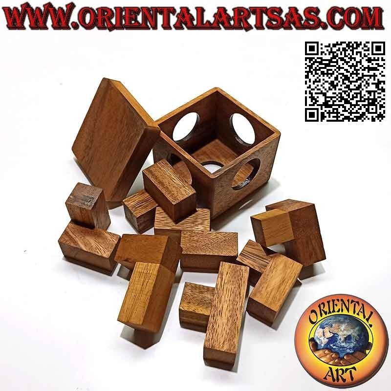 Juego de lógica (acertijo), cubo de rompecabezas "la media hora" de Stewart Coffin (cubo soma con una solución)