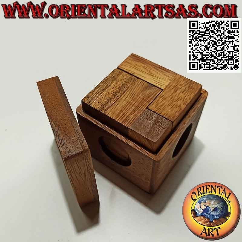 Jeu de logique (casse-tête), puzzle cube "la demi-heure" de Stewart Coffin (soma cube avec une solution)