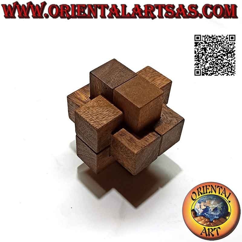 Logikspiel (Puzzle), "Teufelsknoten" (auch Teufelskreuz genannt) in Suarholz