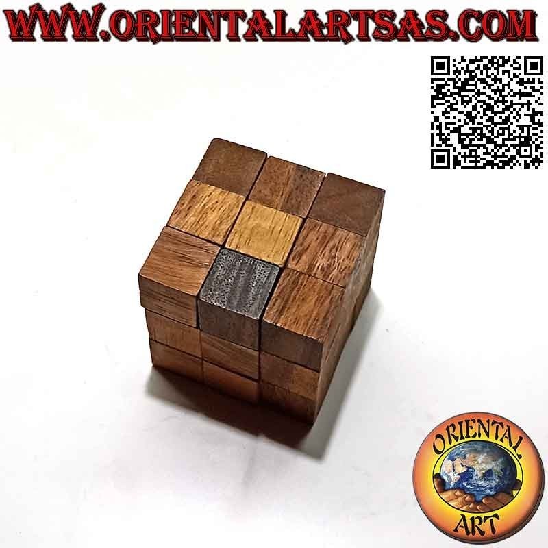 Logic game (puzzle), "magic cube" snake in suar wood (large)