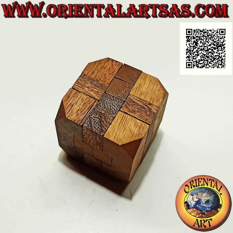 Logic game (puzzle), "the 3D diamond cube" in suar wood