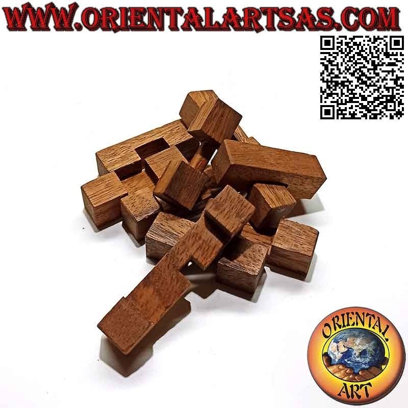 Logikspiel (Puzzle), "The Shooting Star" 9 Stk. in Suarholz