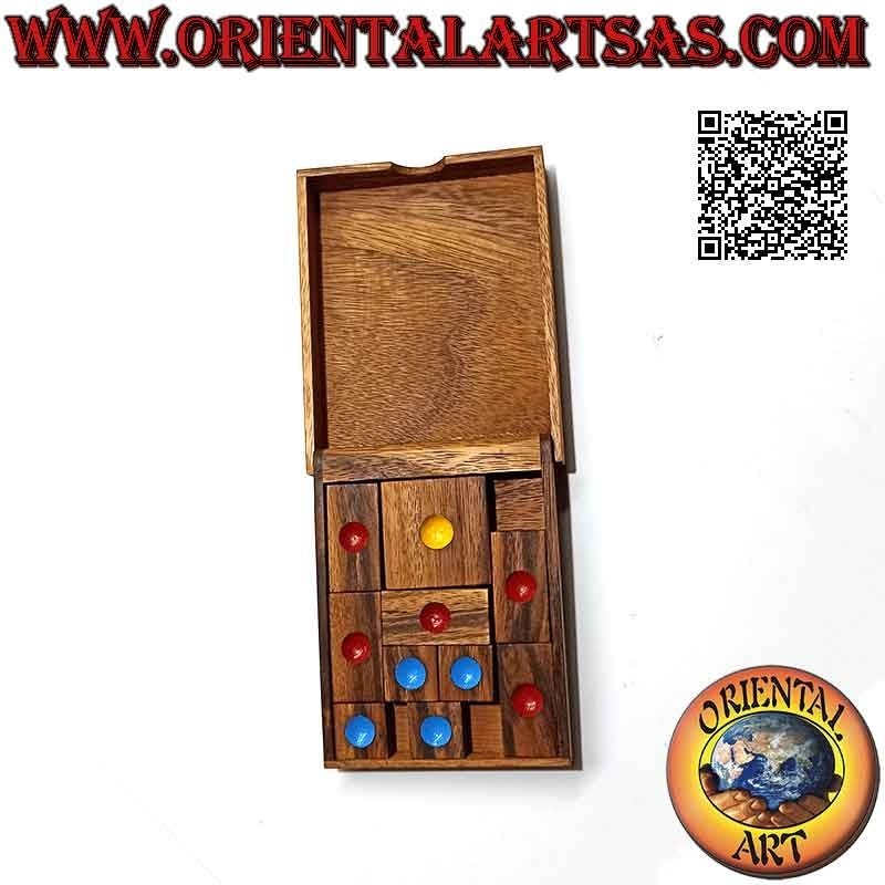 Jeu de logique (puzzle), "Khun Phaen" (jeu thaï) en bois de suar