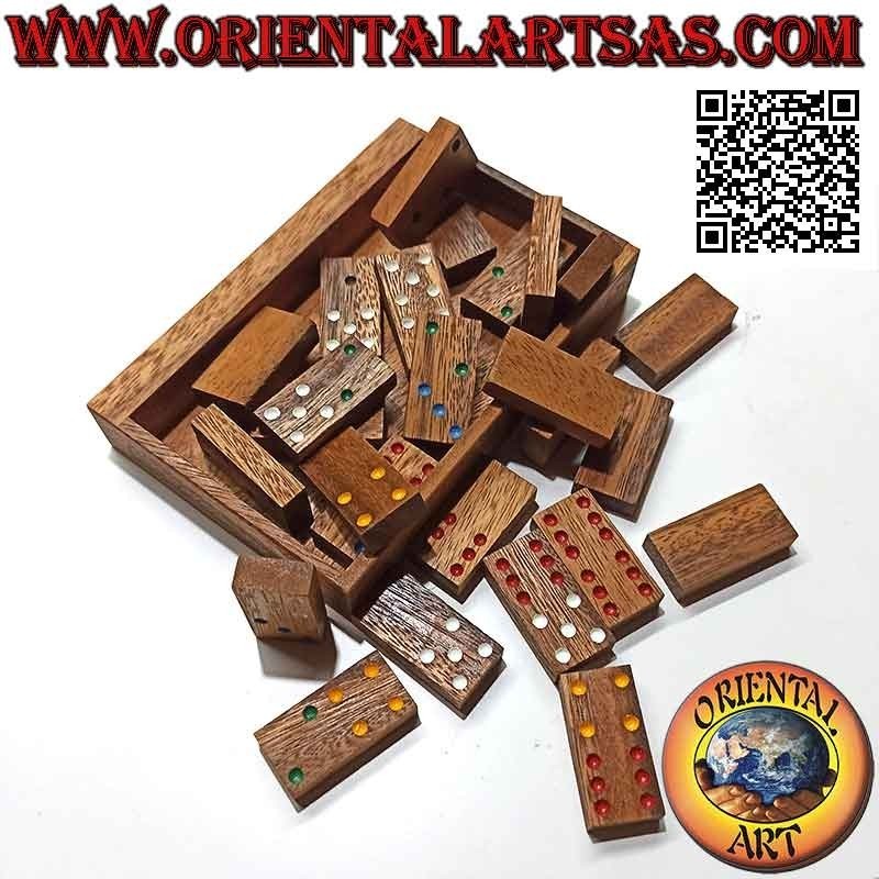 Juego de mesa "Domino" en madera de suar