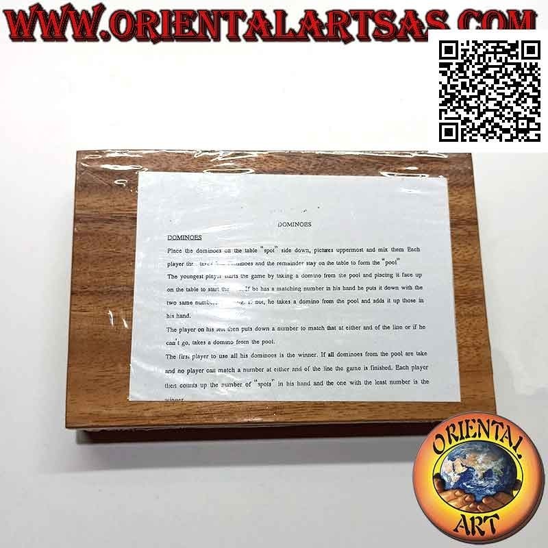 Gioco da tavolo, "Domino" in legno di suar