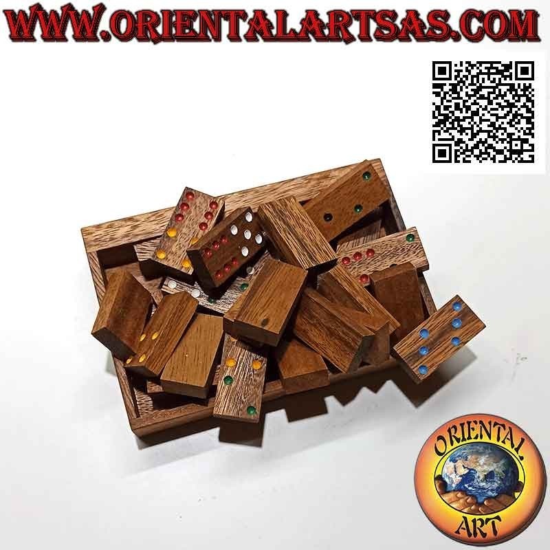 Gioco da tavolo, "Domino" in legno di suar