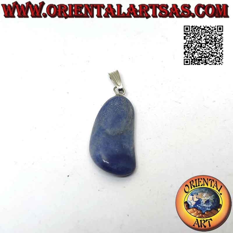 Natural Tumbled Blue Quartz Pendant, Hypoallergenic | Oriental Art