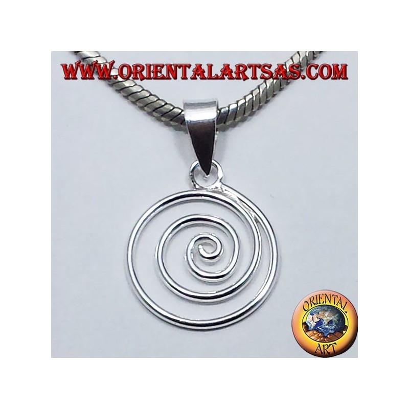 spirale ciondolo in argento