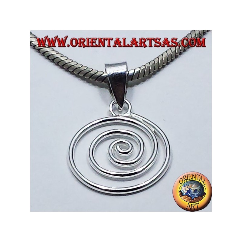 Spiral-Anhänger aus Silber