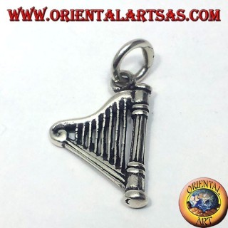Celtic Harp pendentif en argent