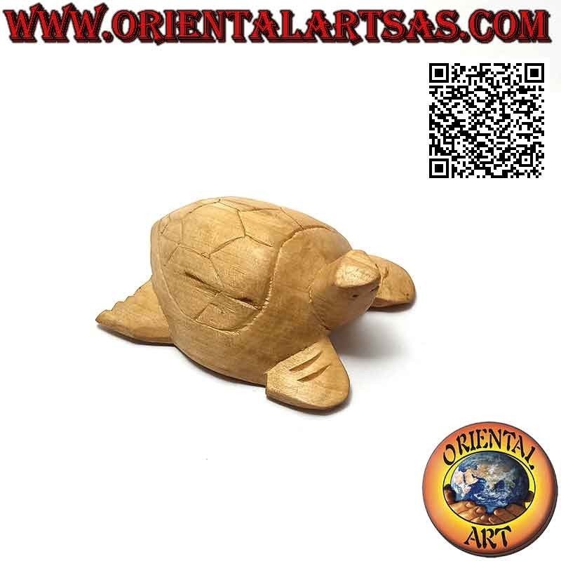 Tortuga boba en madera de hibisco de 10 cm