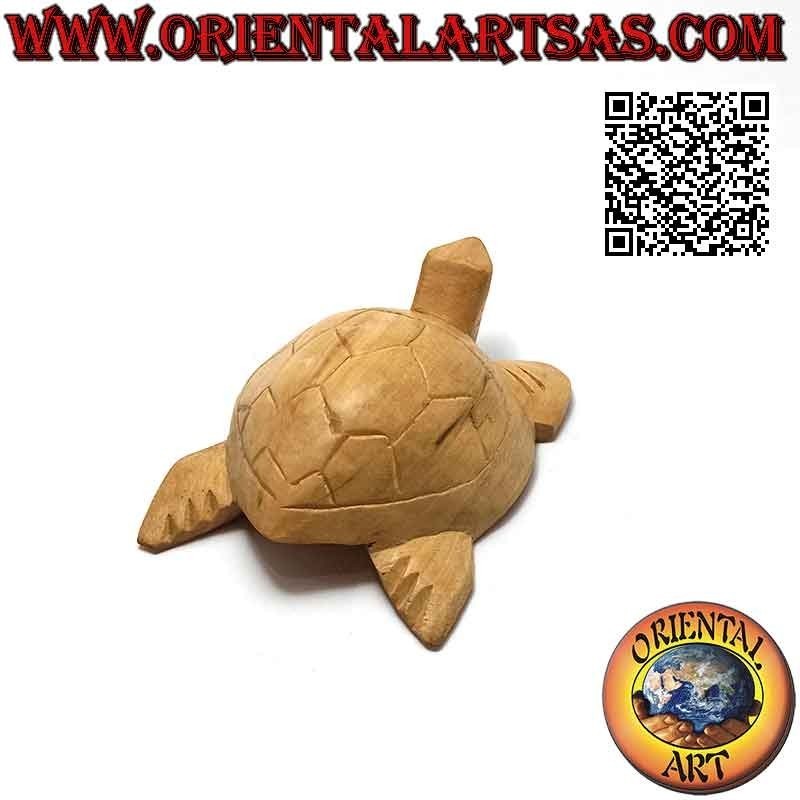 Tortue caouanne en bois d'hibiscus 10 cm