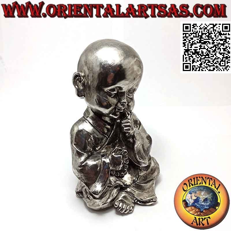 Harzskulptur eines betenden buddhistischen Schülers (klein)