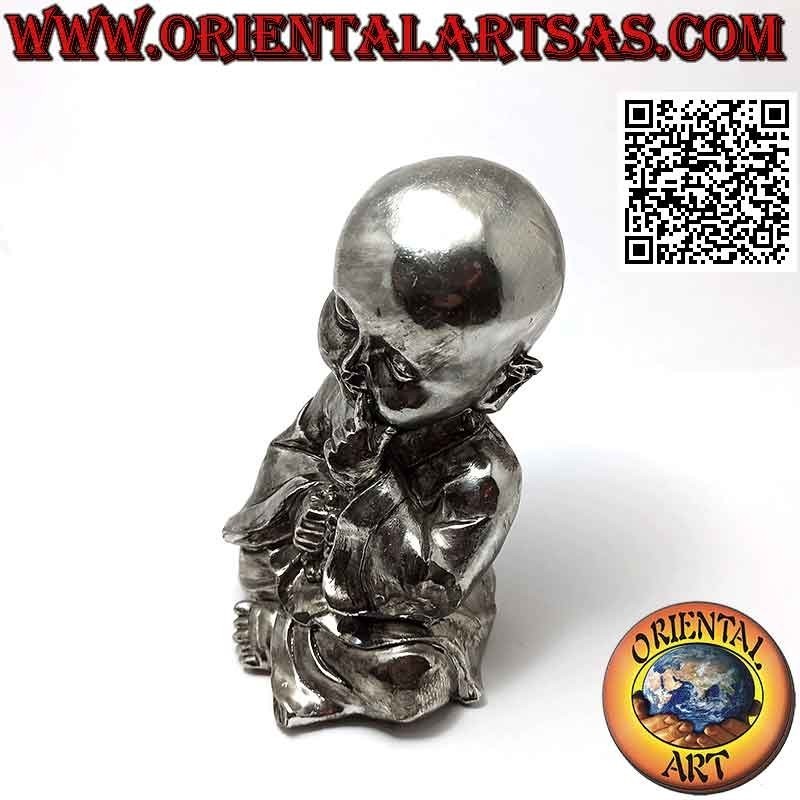 Harzskulptur eines betenden buddhistischen Schülers (klein)