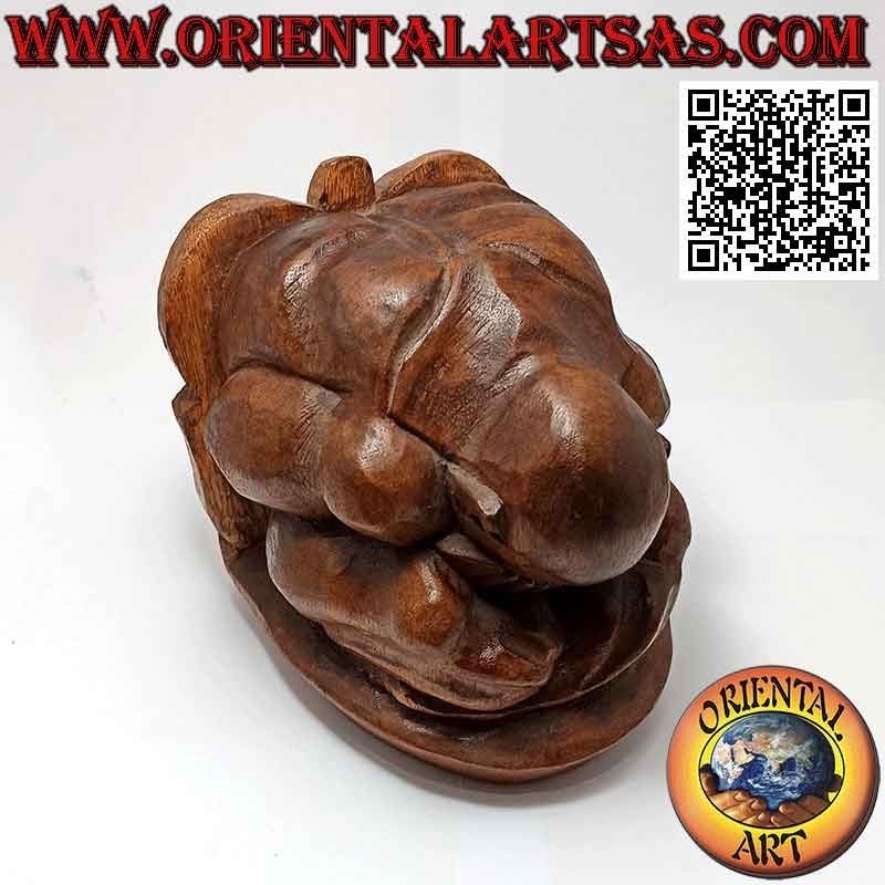 Bookend sculpture in the shape of "Yogi", the yoga master