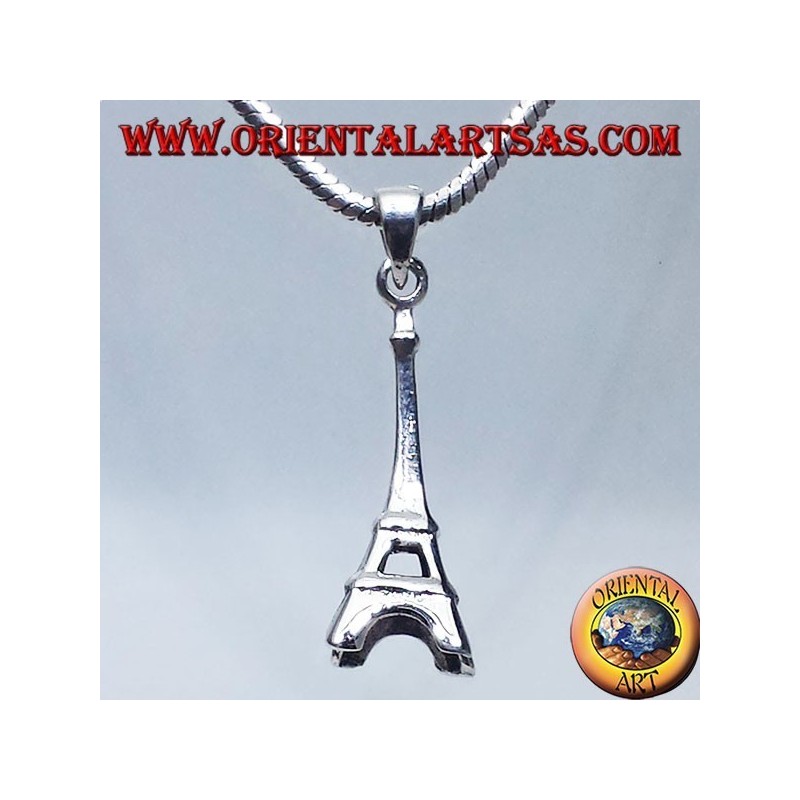 silver pendant Eiffel Tower
