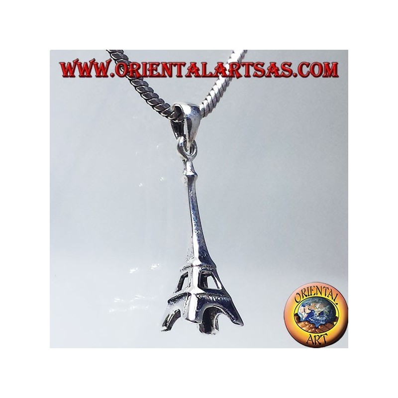 silver pendant Eiffel Tower