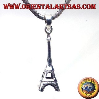 colgante de plata de la torre Eiffel