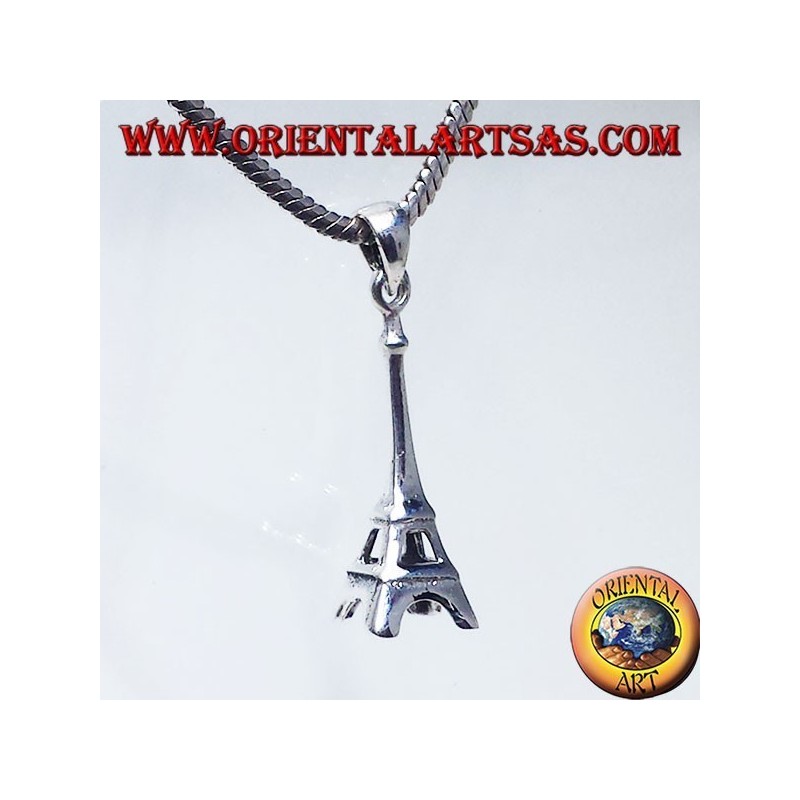 silver pendant Eiffel Tower