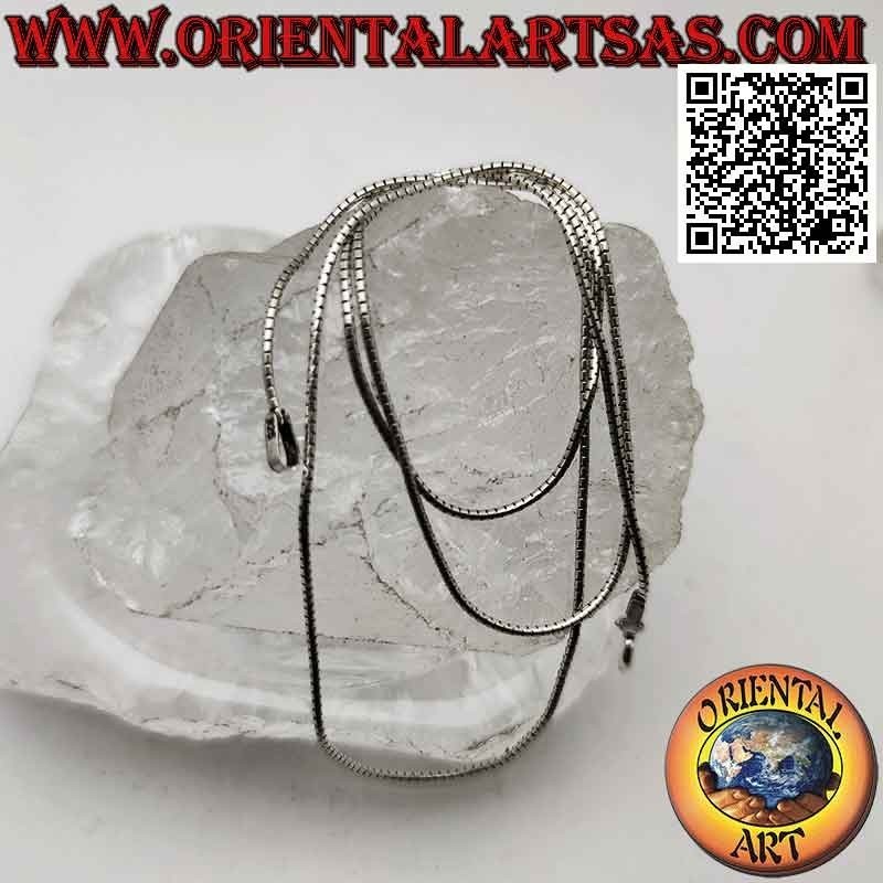 Collana catenina in argento 925 ‰, maglia "snake" thai (spessore 1 mm)