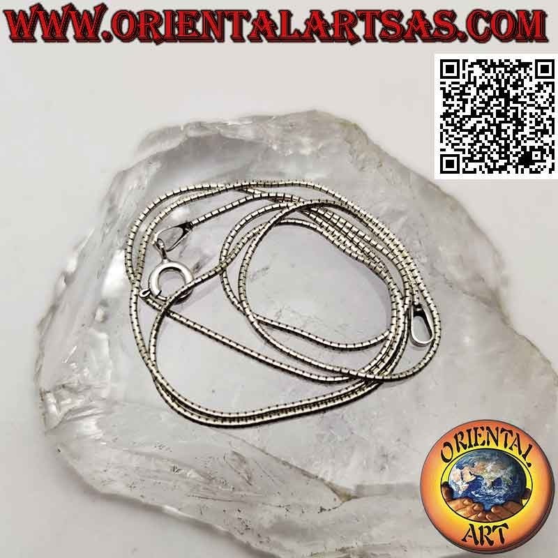Collana catenina in argento 925 ‰, maglia "snake" thai (spessore 1 mm)