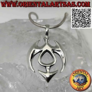 Pendentif en argent, armoiries tribales des tribus Maoris